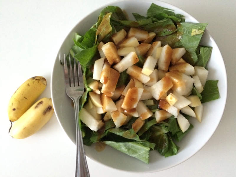 Salad for breakfast, Thai-style. 